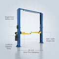 12,000 Lbs Two-Post Car Lift with 220V 4HP Motor & Single-Point Lock – Ideal for Shops, Garages & Heavy-Duty Vehicle Maintenance