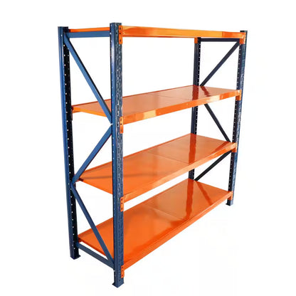 4400 Lb. 4-Tier Orange Steel Heavy Duty Adjustable Freestanding Storage Rack Garage Shelves