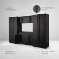 6-Piece Regular Duty Welded Steel Garage Storage System in Black (109 In. W X 75 In. H X 19.6 In. D)