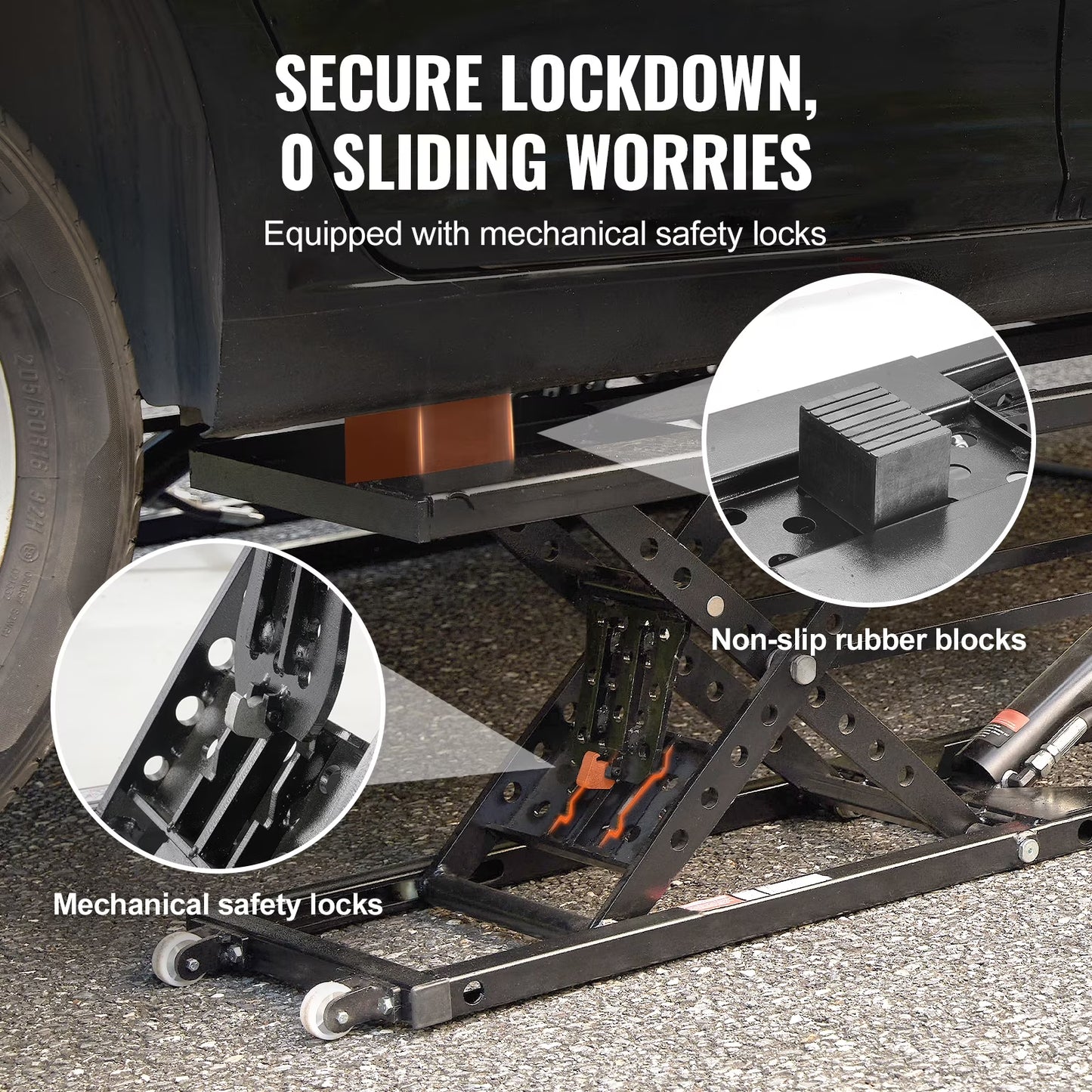 Portable Car Lift 7000 LBS Automatic Car Lift System Jack for Home Garage