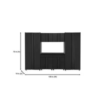 6-Piece Regular Duty Welded Steel Garage Storage System in Black (109 In. W X 75 In. H X 19.6 In. D)