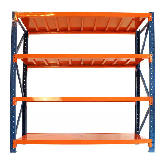 4400 Lb. 4-Tier Orange Steel Heavy Duty Adjustable Freestanding Storage Rack Garage Shelves